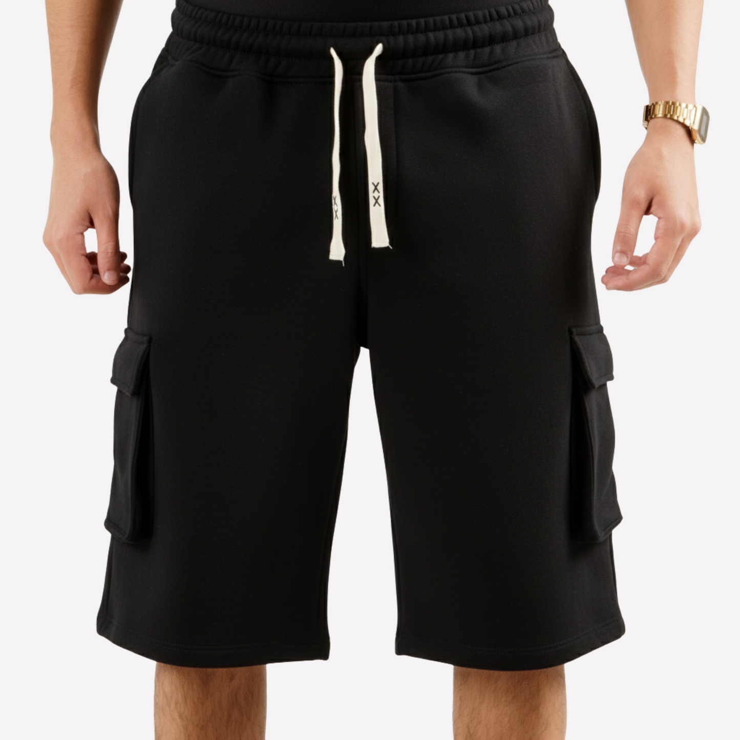 Core Black ESSNTL Cargo Shorts