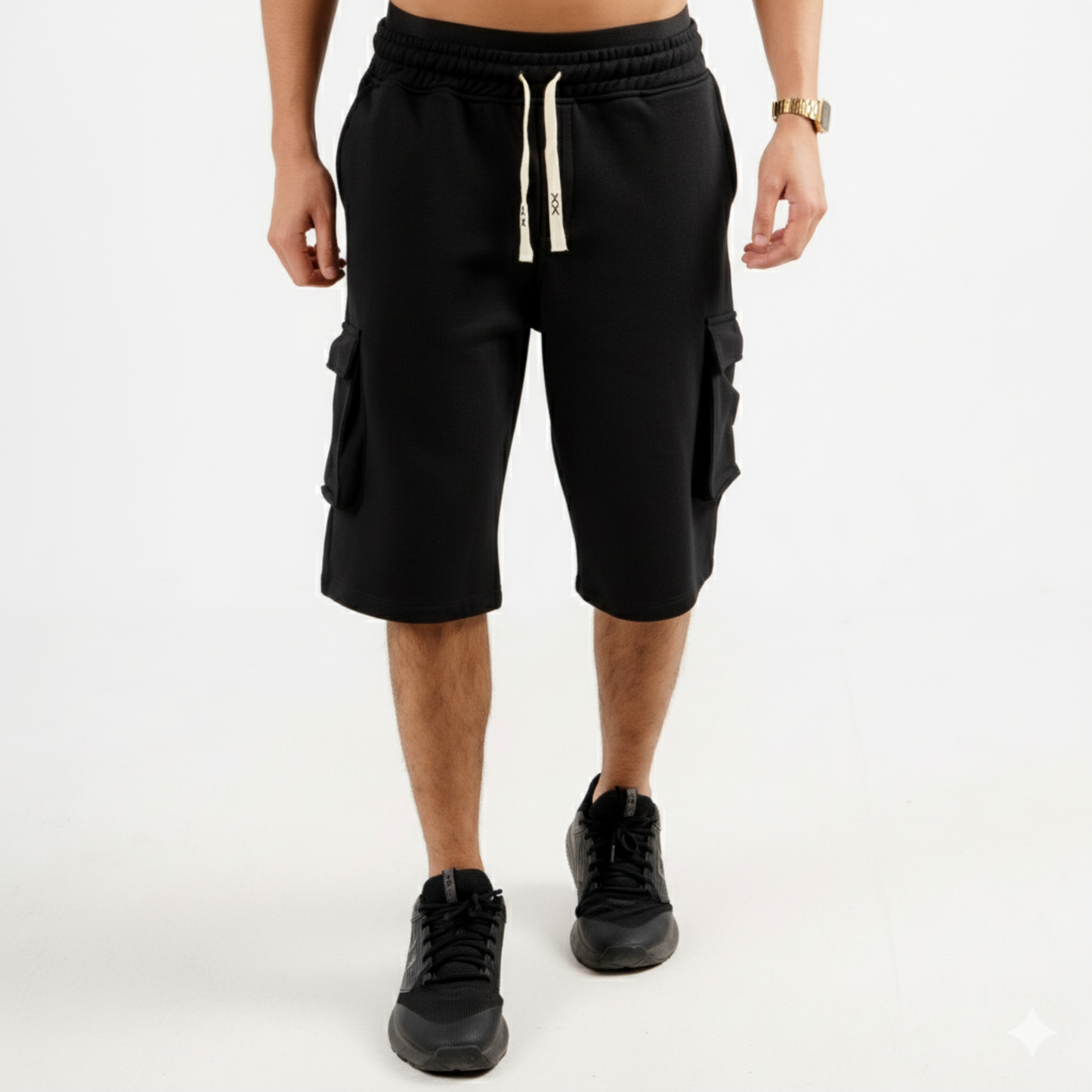 Core Black ESSNTL Cargo Shorts